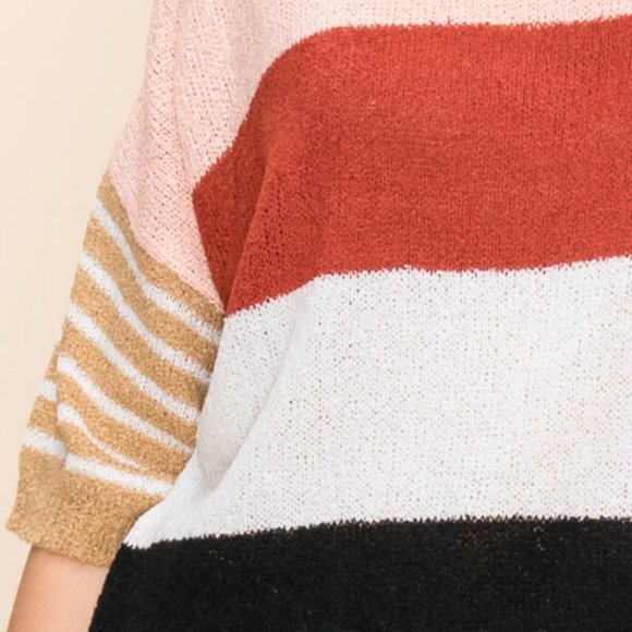 NWT Color Block Oversized Top - Picture 5 of 5